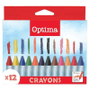 OPTIMA Zsírkréta OPTIMA Max Jumbo kerek 12 színű