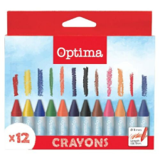OPTIMA Zsírkréta OPTIMA Max Jumbo kerek 12 színű kréta
