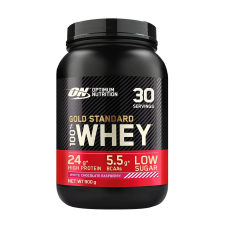 Optimum Nutrition Gold Standard 100% Whey™ Tejsavó Fehérje (900 g, Fehér Csokoládé &amp; Málna) vitamin és táplálékkiegészítő
