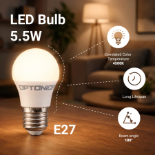 Optonica 1328 LED fényforrás E27 G45 5.5W 450LM 220-240V 4500K izzó