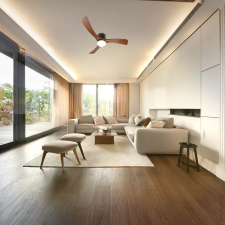 Optonica 19112 LED Fan Ceiling 18W/3CCT Black Wood + Remote Control világítás