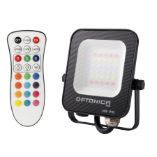 Optonica 5754 LED SMD fényvető fekete 10W 800LM AC220-240V 120° IP65 RGB kültéri világítás