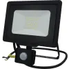 Optonica 5960 LED SMD fényvető fekete 30W 2400LM AC220-265V 120° IP65 2700K 70CM kábel - mozgásérzékelős