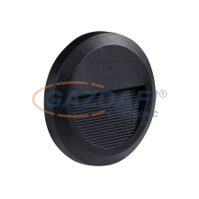 Optonica 7503 LED lépcsővilágító kerek fekete 2W 3000K 120LM AC100-240V IP65 kültéri világítás