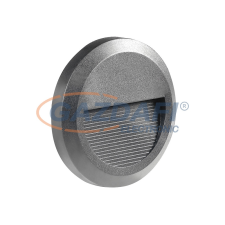 Optonica 7508 LED lépcsővilágító kerek szürke 2W 4200K 120LM AC100-240V IP65 kültéri világítás