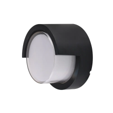 Optonica 7528 LED fali lámpa kerek fekete 15W 3000K 1500LM AC100-240V IP65 világítás