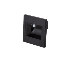 Optonica 7555 LED Step Light Square 1W 3000K IP20 Black + Sensor kültéri világítás