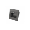Optonica 7557 LED Step Light Square 1W 3000K IP20 Grey + Sensor