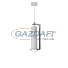 Optonica 9061 függeszték GU10 MR16 alumínium - kívül fehér/belül fehér - 6X20CM világítás