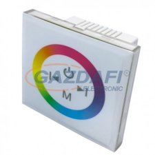 Optonica AC6319 RGB LED fali vezérlő 144-288W 12-24V IP20 85x85x40mm villanyszerelés