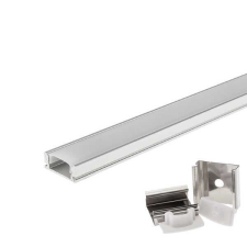 Optonica alumínium profil LED szalaghoz 6mm 2m (OT1-A2 / 5191) villanyszerelés