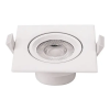 Optonica COB LED süllyeszthető spot lámpatest/négyzet/7W/hideg fehér/CB3287