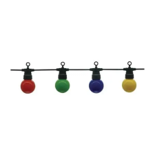Optonica Kültéri Fényfüzér 20db G45 színes izzóval 6W 13m IP65 5092 kültéri világítás