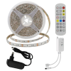 Optonica Kültéri SMD LED Szalag Szett Távirányítóval Bluetooth Vezérlővel RGB 2400lm 300 LED 40W IP54 5m 4330