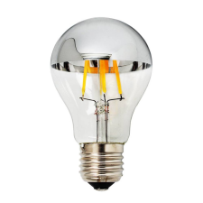 Optonica LED gömb(A60), E27, 7W, ezüstözött üvegbúra, 2700K, 800LM, 230V izzó