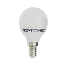 Optonica LED gömb, E14, 6W, 240°, G45 meleg fehér fény - DIMMELHETŐ izzó