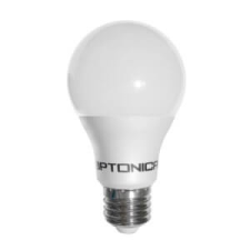 Optonica LED gömb, E27, A60, 10W, 230V, meleg fehér fény izzó