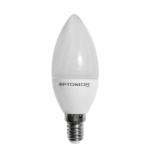 Optonica LED gyertya, E14, 6W, 230V, meleg fehér fény - 3db/doboz izzó