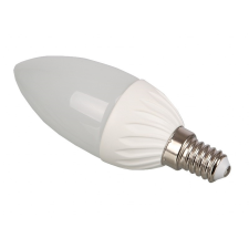 Optonica LED lámpa égő, E14 foglalat, gyertya forma, 4 watt, meleg fehér izzó