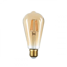 Optonica LED lámpa , égő , izzószálas hatás , filament , Edison , E27 , ST64 , 4W , meleg fehér izzó
