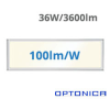 Optonica LED panel (1200 x 300 mm) 36W - természetes fehér