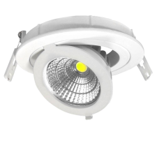 Optonica LED spotlámpa, 12W, COB, kerek, állítható, hideg fehér fény világítás