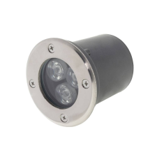 Optonica LED spotlámpa, 3W, padlóba építhető, kerek, fehér fény világítás