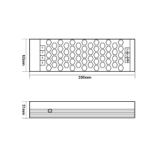 Optonica Prémium Slim Tápegység LED Szalaghoz 24V 150W 6,25A 6223 világítás