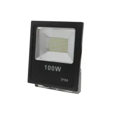 Optonica SMD LED Reflektor Fekete 100W 8000lm 6000K hideg fehér 5443 kültéri világítás