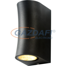 Optonica WL7446 fali lámpa alumínium fekete IP44 2*GU10 AC220-240V világítás