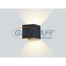 Optonica WL7458 LED falilámpa EPISTAR AC100-240V 12W IP54 646LM fekete 3000K világítás