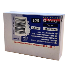 Opus Lamináló fólia OPUS 65x95 mm 125 mikron fényes 100/dob lamináló fólia