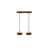 Opviq Chandelier Beige Walnut Lover B - Walnut