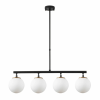 Opviq Chandelier Black Gold White Fazli - 10425