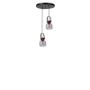 Opviq Chandelier Grey Walnut Black 9067-2