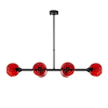 Opviq Chandelier Red Black Benek - 15 - 14471