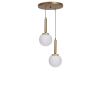 Opviq Chandelier White Gold 9055-2