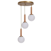 Opviq Chandelier White Oak Gold 9073-3