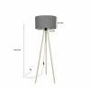  Opviq Floor Lamp Grey Oak AYD-1522