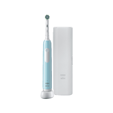 Oral-B 80714502 Pro Series 1 Elektromos fogkefe, Caribeean kék, 1 db fogkefefej, 1 db utazótok elektromos fogkefe