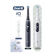 Oral-B iO8 Duo Black + White elektromos fogkefe 2db/csomag (10PO010427) elektromos fogkefe