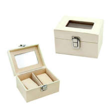 Óratartó doboz 2 karóra számára - 13x8x10 cm - beibe - szépséghibás ékszerdoboz