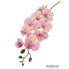  Orchidea 9 mű fejes ág 110cm - Barack-Rózsaszín dekorációs kellék