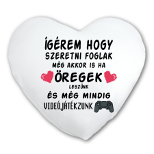  Öregen gamerként is együtt örökké - Páros Párna egyedi ajándék