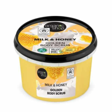 Organic Shop testradír, Golden, tej és méz, 250ml testradír