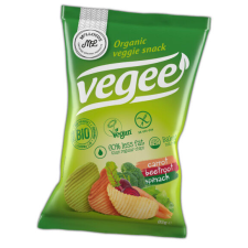 Organique bio burgonya snack zöldséges vegee 85 g alapvető élelmiszer