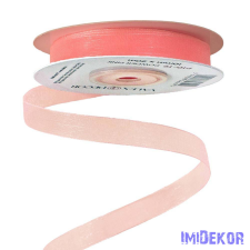  Organza szalag 10mm x 20m - Púder Rózsaszín dekorációs kellék