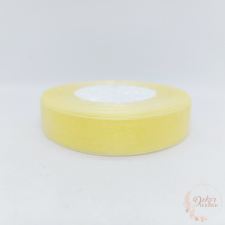  Organza szalag - 20 mm - krém sárga dekorációs kellék