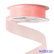  Organza szalag 20mm x 20m - Púder Rózsaszín dekorációs kellék
