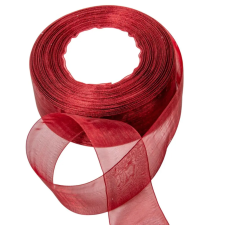  Organza szalag 33 bordó 4cmx45.5cm dekorációs kellék